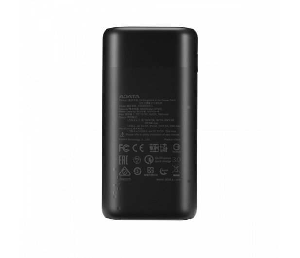 ADATA Power Bank P10000QCD 10000mAh czarny - 1055689 - zdjęcie 2